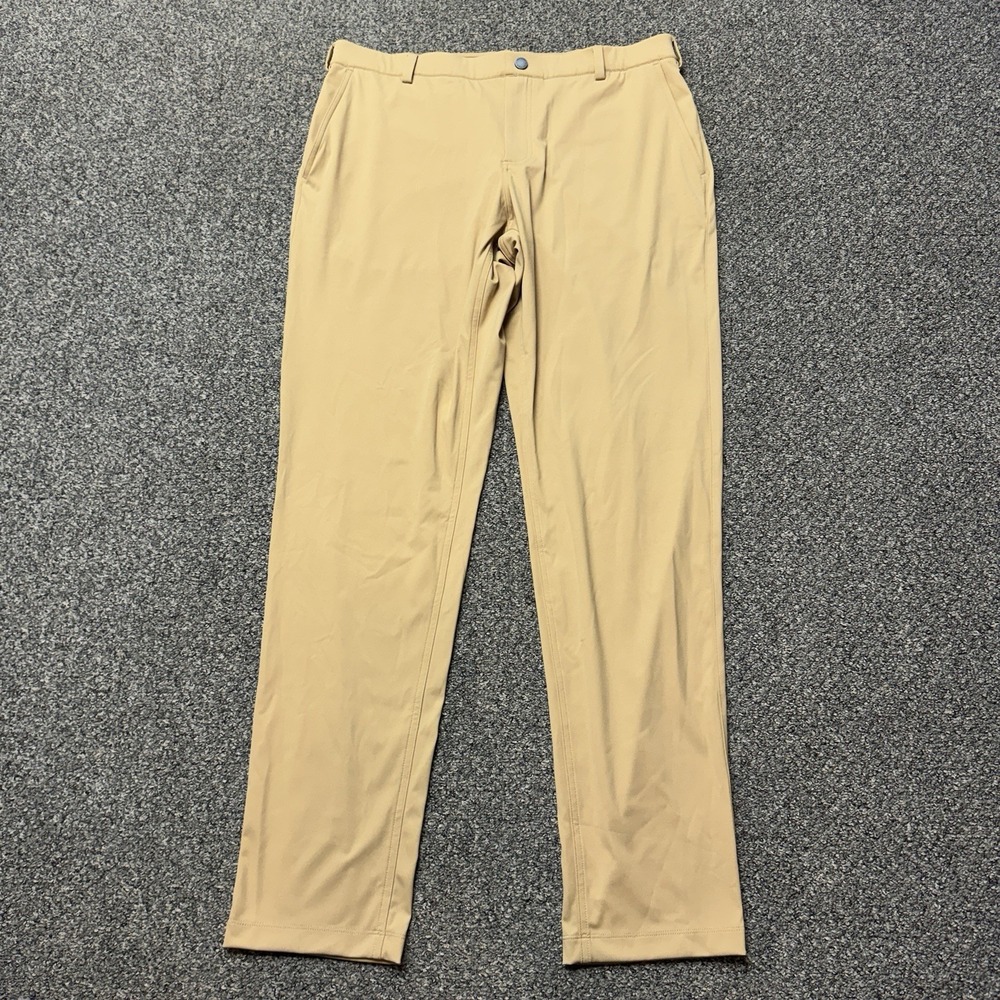 Redvanly Pants Mens XL Collins Cord Brown Performance Golf Athletic Chino